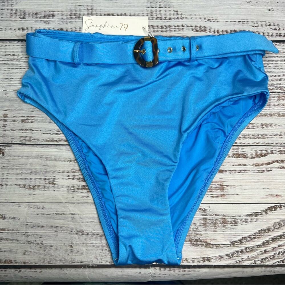 Sunshine 79 Size 2 Standard High Waist Pant Bikini Swimsuit Bottom High Cut